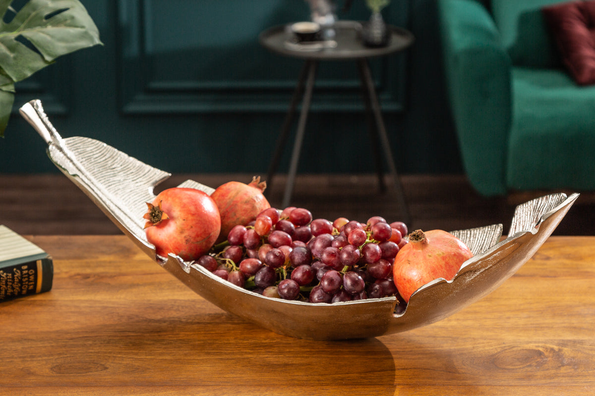 GINKGO Decorative bowl 42cm gold handmade metal