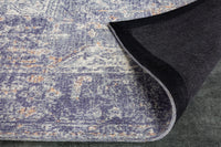 OLD MARRAKESCH Orientalischer Baumwoll-Teppich 230x160cm blau Vintage Muster