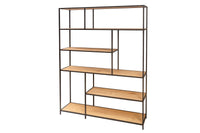 SNAKE Design shelf 165cm oak look bookcase with five shelves