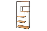 SNAKE Design shelf 165cm oak look bookcase with five shelves