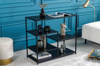 DURA STEEL Industrial shelf 90cm black metal console