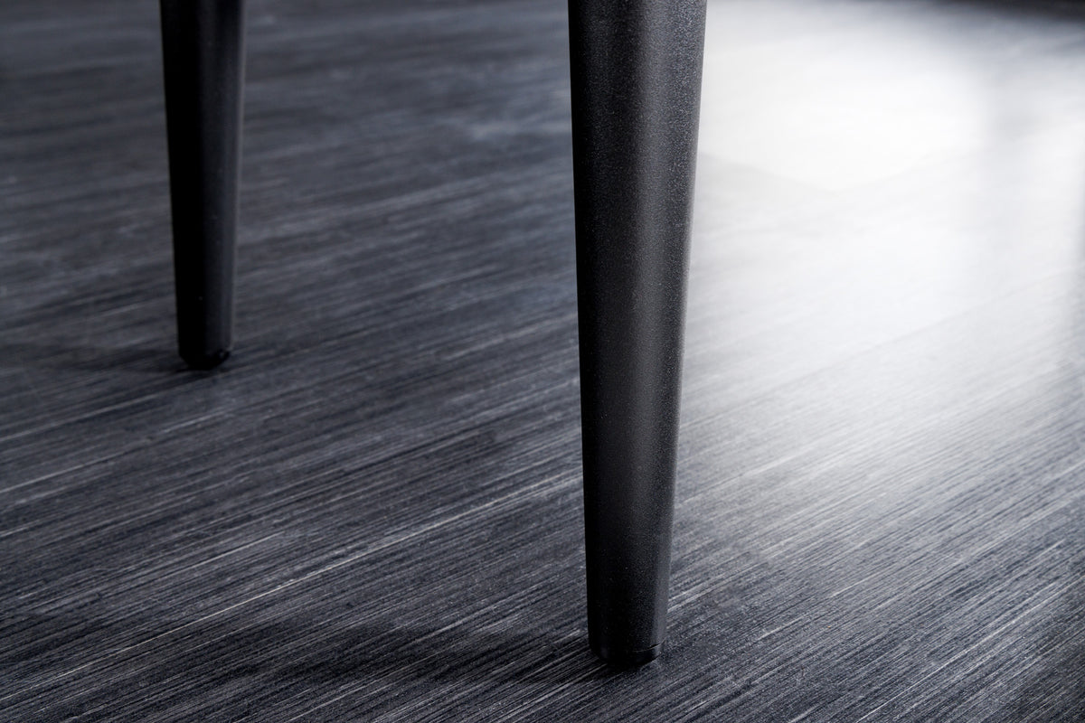 BOUTIQUE Elegante Sitzbank 95cm Samt schwarze Beine