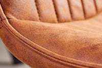 ASTON Design Stuhl mit Ziersteppung Retro Stil