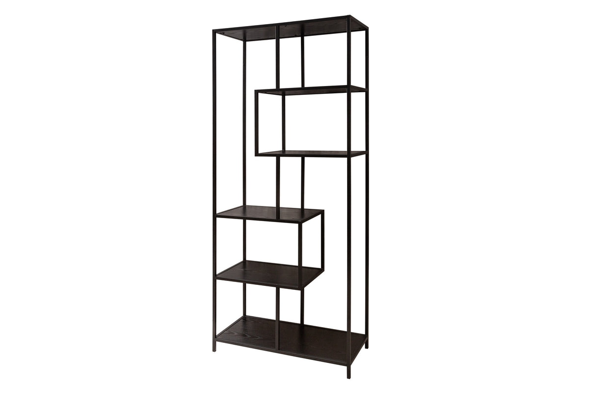 SNAKE Design shelf 165cm oak look bookcase with five shelves