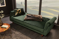 MAISON BELLE AFFAIRE Chesterfield 3 seater sofa 220cm structured fabric with sleeping function