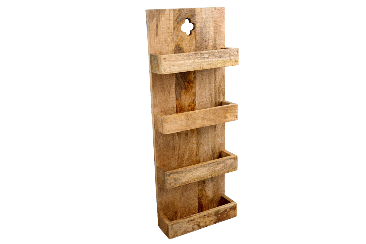 HEMINGWAY Solid kitchen shelf 80cm mango wood wall shelf