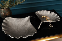 GINKGO Decorative bowl 42cm gold handmade metal