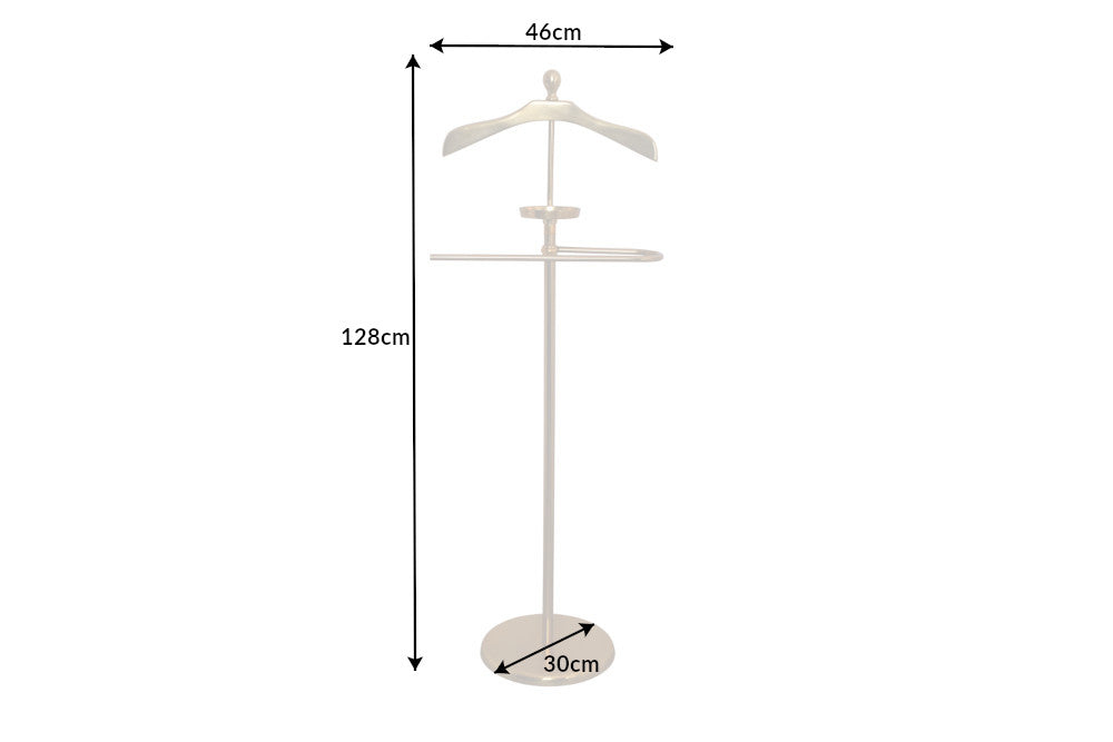 VALET Elegant valet 128cm gold aluminum coat hook coat stand