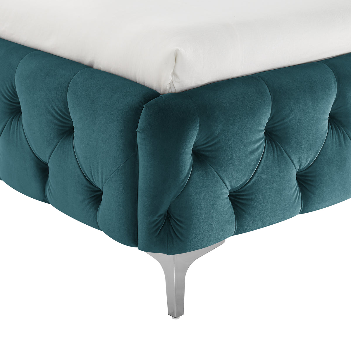 MODERN BAROCK Design Doppelbett 180x200cm Samt Chesterfield Kingsize-Bett