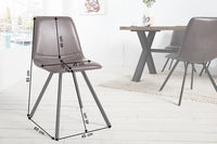 AMSTERDAM CHAIR Retro Stuhl antik braun Designklassiker