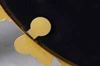 BUTTERFLY Dekorativer Wandspiegel 80cm gold Metall rund handmade Schmetterling Rahmen