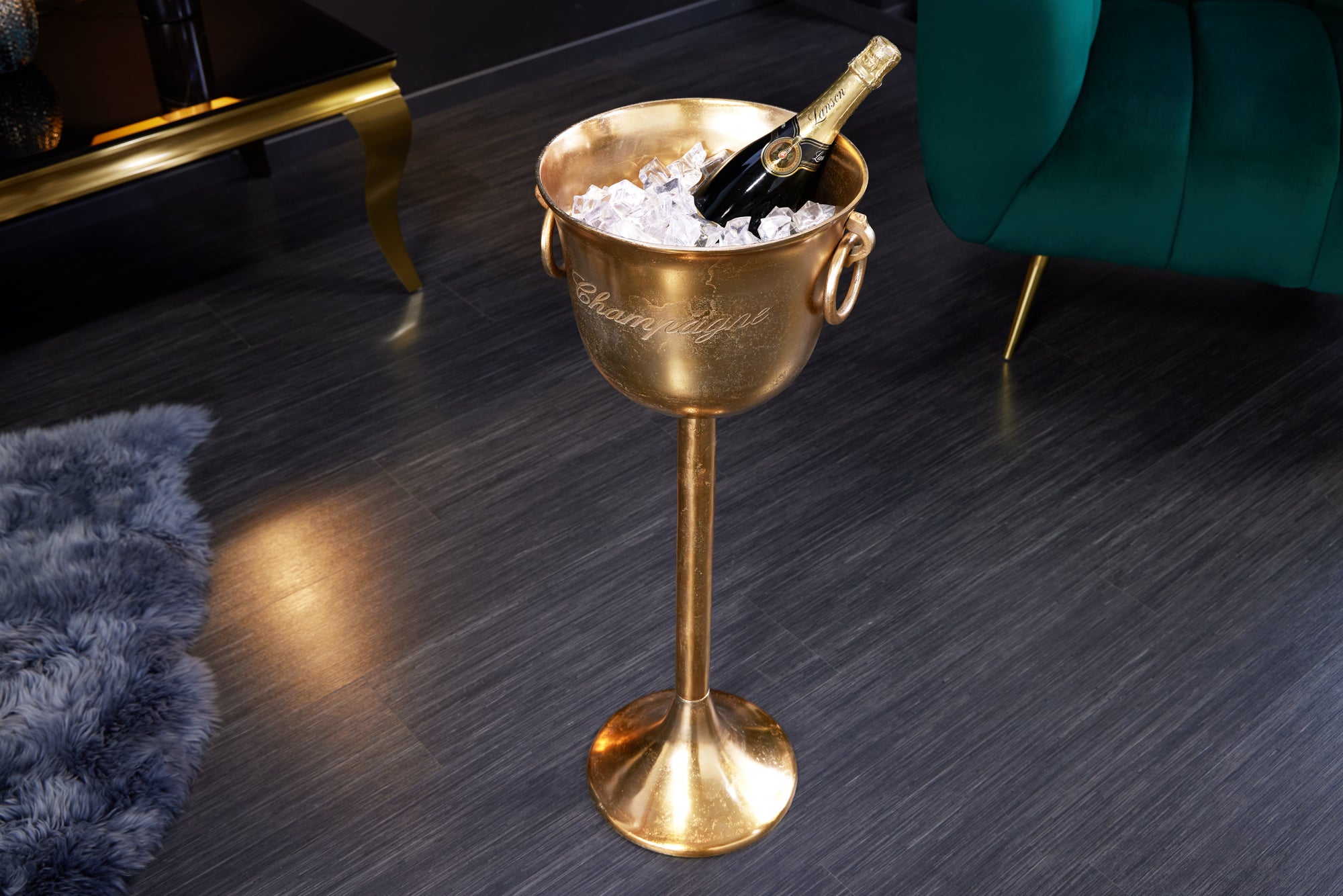 CADO HOME 10,5 Liter Champagnerkühler Sektkühler Flaschenkühler »St. Moritz«, Innen