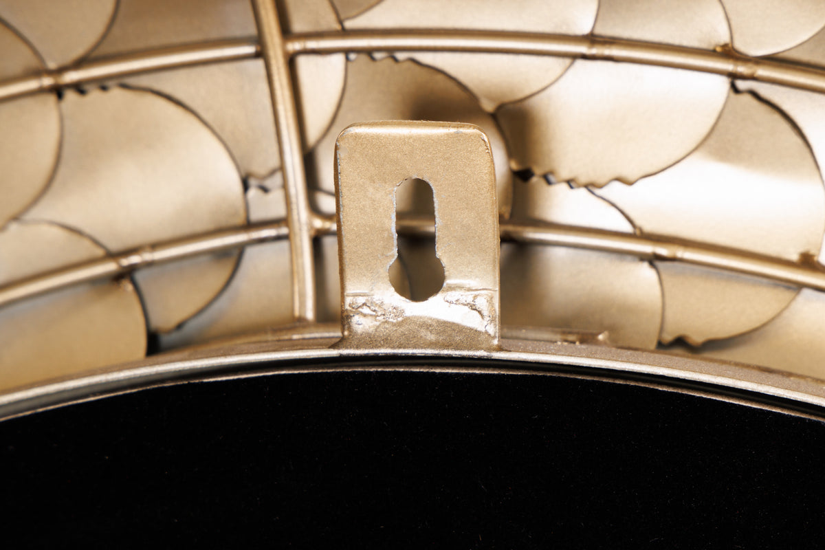 VICTORY Design Spiegel 80cm kupfer antik Metall handmade rund