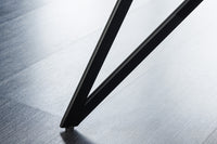 EUPHORIA Design Sitzbank 160cm Samt Retrostil Ziersteppung Hairpin Legs Metallbeine Armlehnen