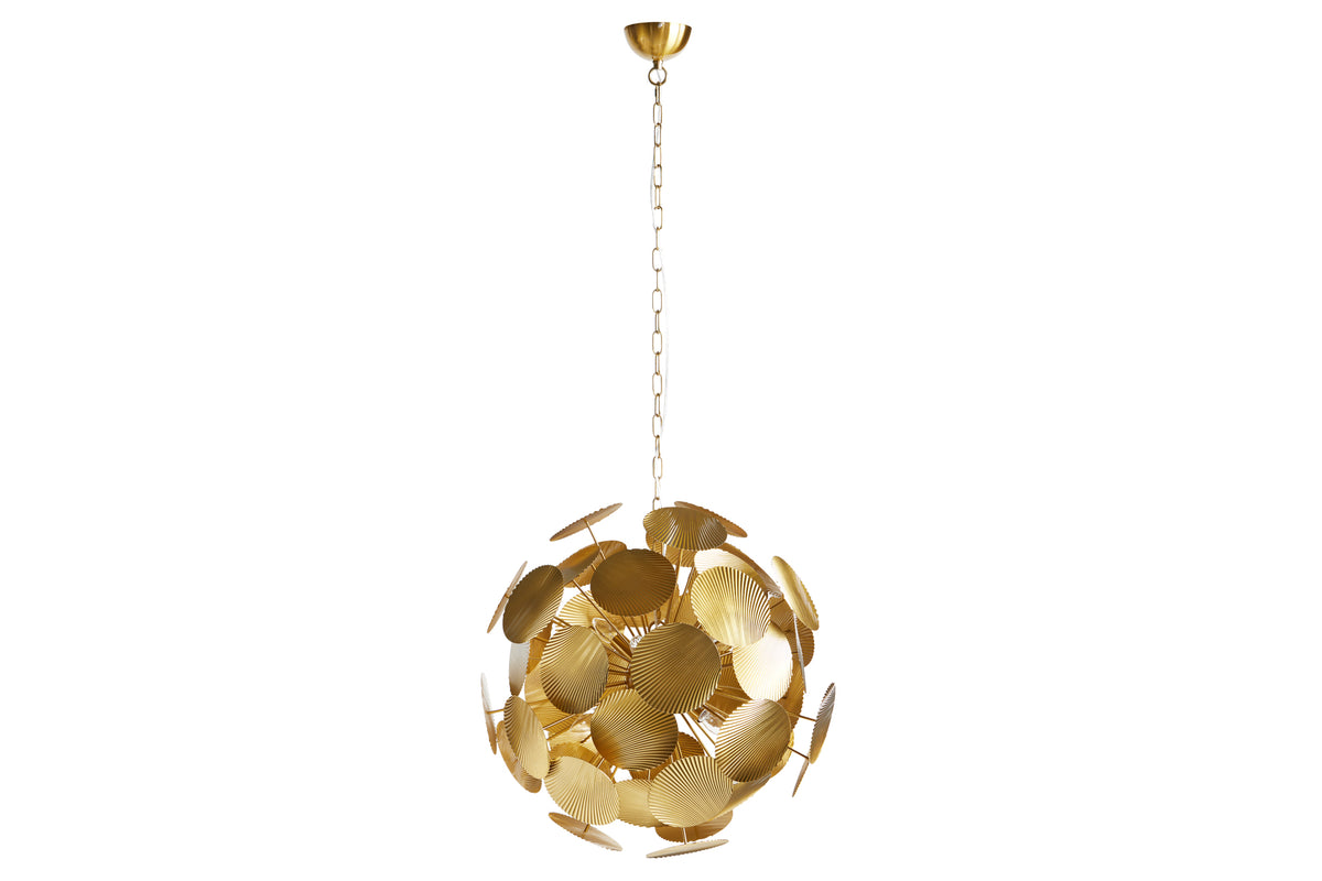 INFINITY HOME Moderne Design Hängeleuchte 65cm gold Pendelleuchte