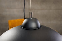 LEVELS IV design hanging lamp black gray white with 6 linen shades