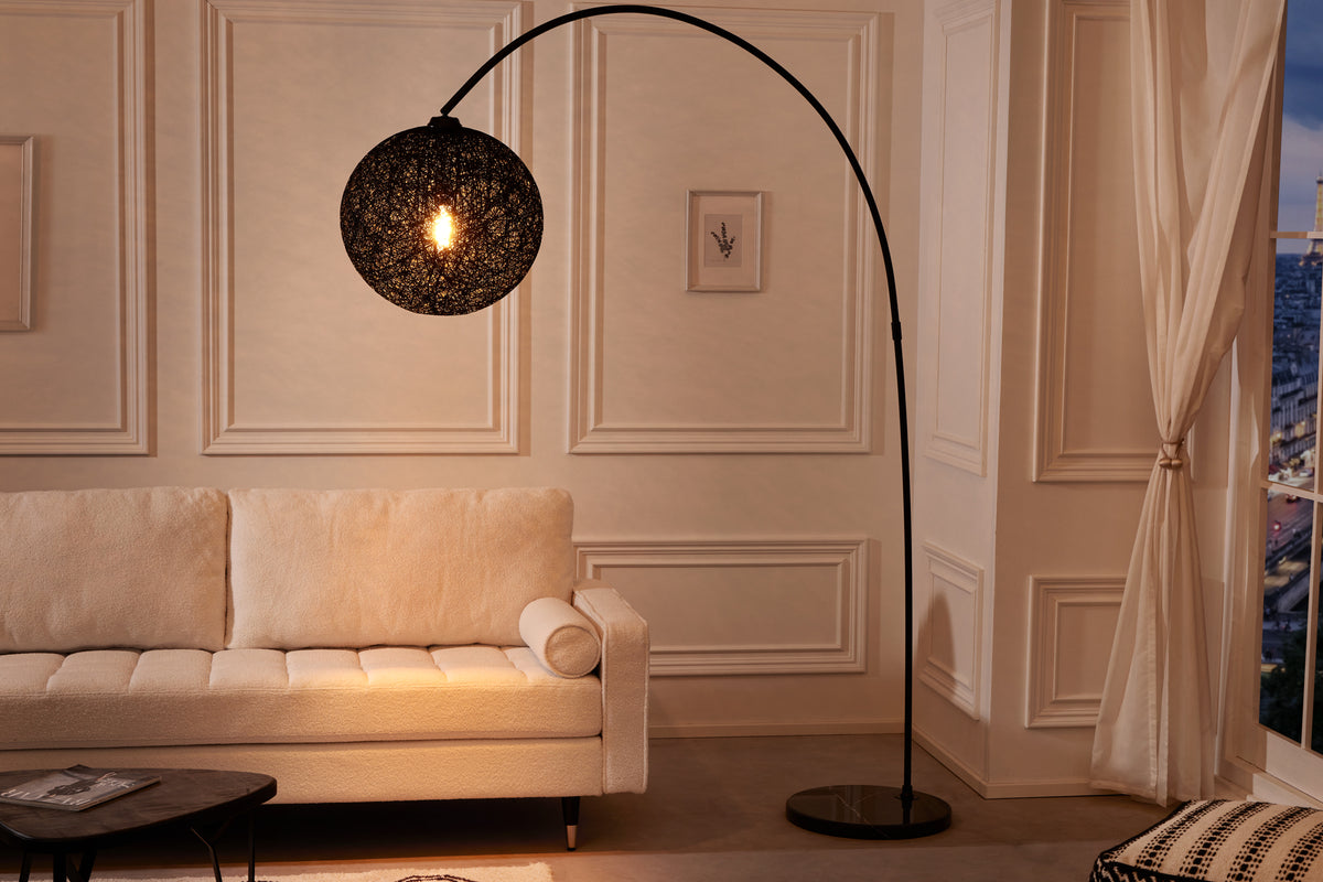 COCOONING Filigree floor lamp 220cm ball lamp