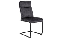 COMFORT Modern cantilever chair velvet with comfort handle