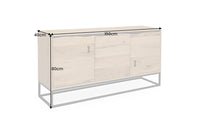 MAMMUT ARTWORK Design Sideboard 150cm natur Eichen-Optik