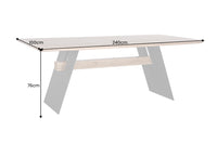 GRAND OAK design dining table 240cm natural wild oak solid wood