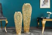 Filigrane Design XXL Vase ABSTRACT LEAF gold Handarbeit