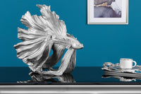 Design Deko Figur Kampffisch CROWNTAIL Betta Fisch Skulptur