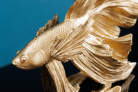 Design Deko Figur Kampffisch CROWNTAIL Betta Fisch Skulptur