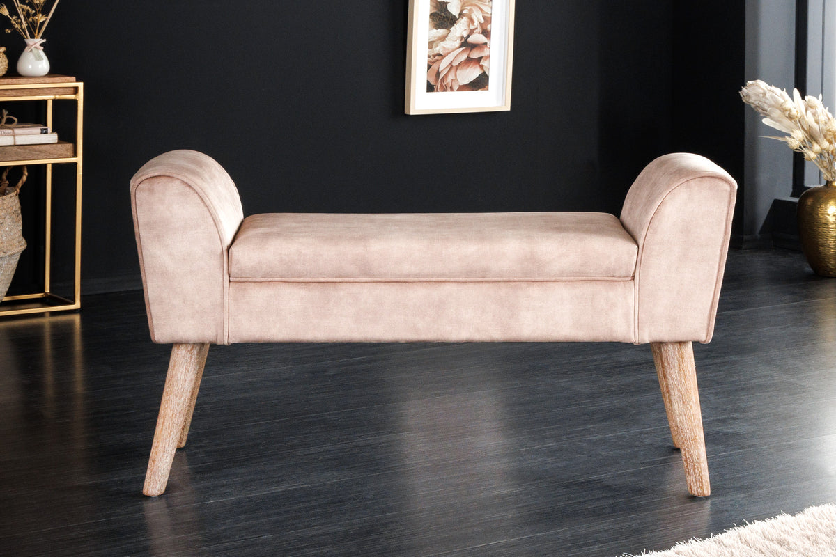 SCARLETT design bench 90cm velvet