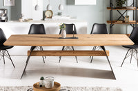 GRAND OAK design dining table 240cm natural wild oak solid wood