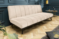 PETIT BEAUTÉ Design Schlafsofa 180cm Samt 3-Sitzer