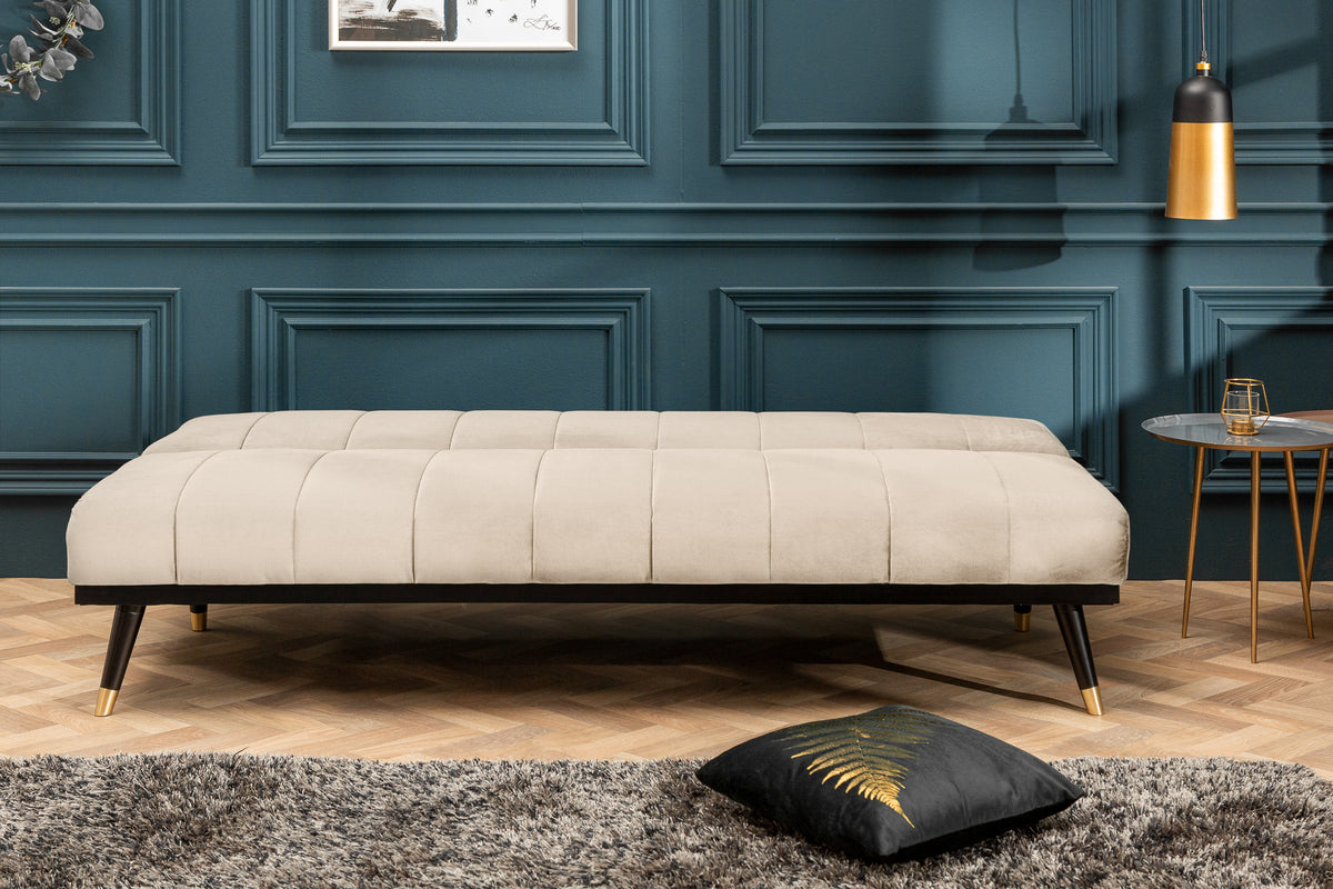 PETIT BEAUTÉ Design Schlafsofa 180cm Samt 3-Sitzer