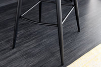 EUPHORIA Design Barhocker Samt schwarze Metallbeine Barstuhl mit Lehne