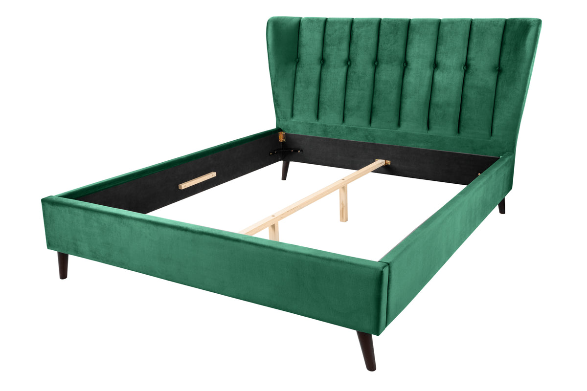 SIXTIES Modern double bed 160x200cm queen size upholstered bed