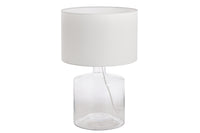 CLASSIC II Handmade table lamp 50cm recycled glass Italian design cotton shade