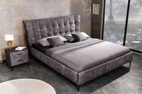 BOUTIQUE design double bed 180x200cm velvet king size bed frame