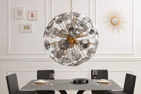 Moderne Design Hängeleuchte INFINITY HOME 65cm Glas gold Pendelleuchte