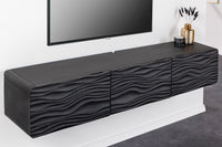 WAVE Design TV Board 160cm schwarz Mango Massivholz