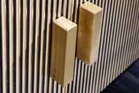 VENEZIANO Design Sideboard 160cm messing grün Marmorplatte Mangoholz Retro
