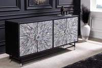 HERITAGE Design Sideboard 160cm Mosaik-Intarsien Kunsthandwerk