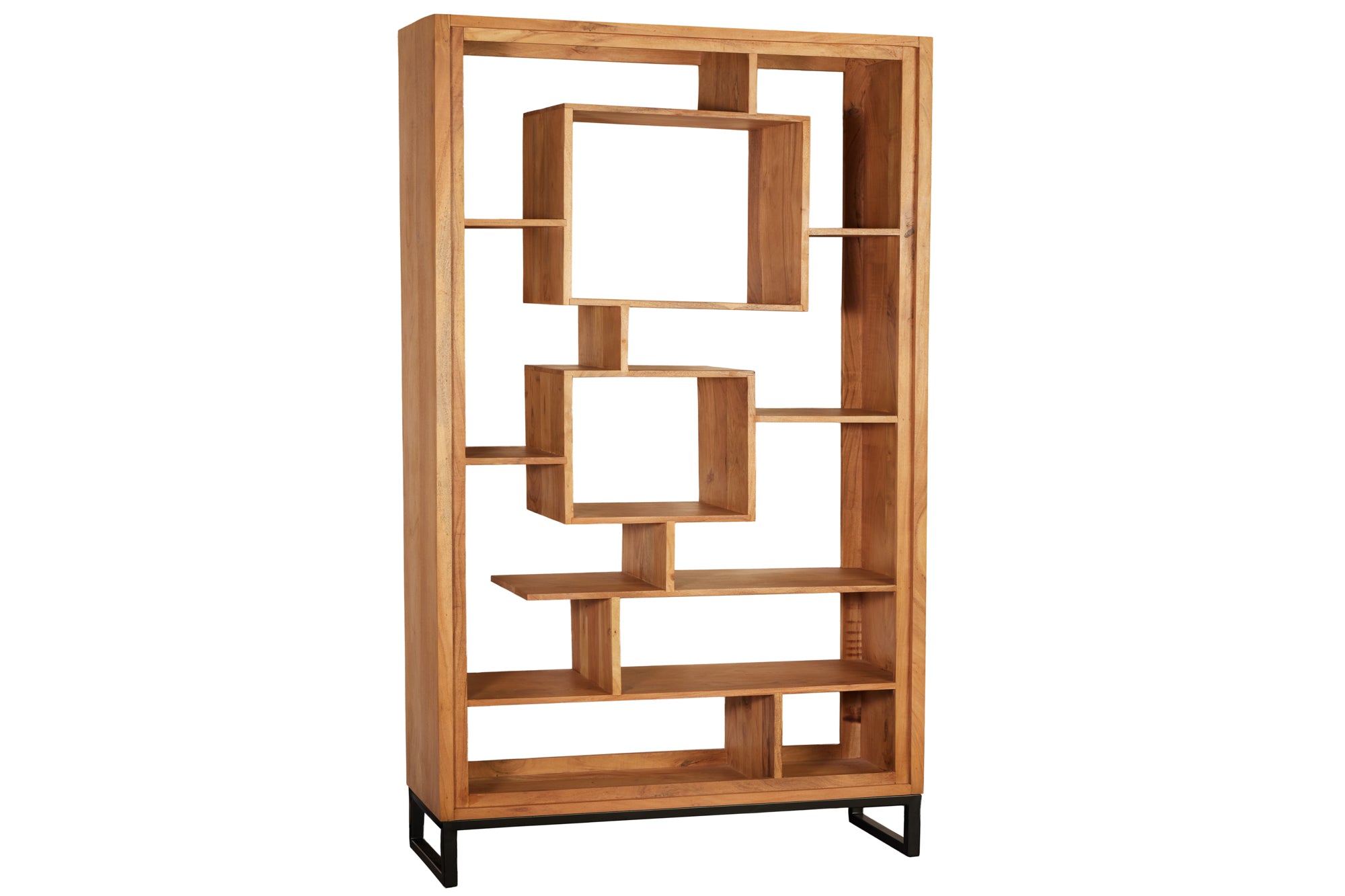 SNAKE Design shelf 165cm oak look bookcase with five shelves – Sitheim