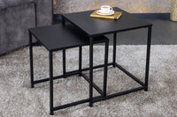 ARCHITECTURE Industrial coffee table 100cm oiled oak black frame