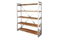 SNAKE Design shelf 165cm oak look bookcase with five shelves