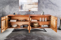 ORGANIC LIVING Solid sideboard 175cm mango wood organic design 