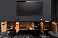 AMAZONAS Solid TV lowboard 160cm brown sheesham wood with tree edge