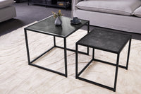 ARCHITECTURE Industrial coffee table 100cm oiled oak black frame