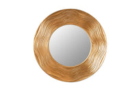 Eleganter Wandspiegel CIRCLE 100cm gold rund mit verziertem Rahmen