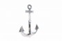 Maritime Wanddekoration SEVEN SEAS 70cm silber 3D Anker