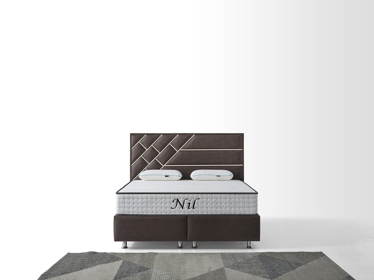 Design Nil Bett, Boxspringbett inkl Matratze