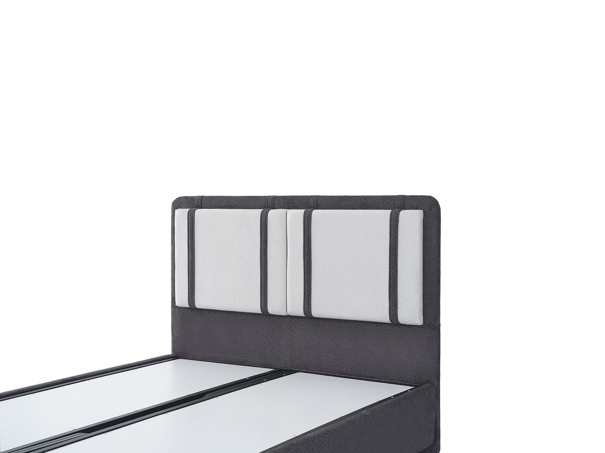 Design Puffy Bett, Boxspringbett inkl Matratze