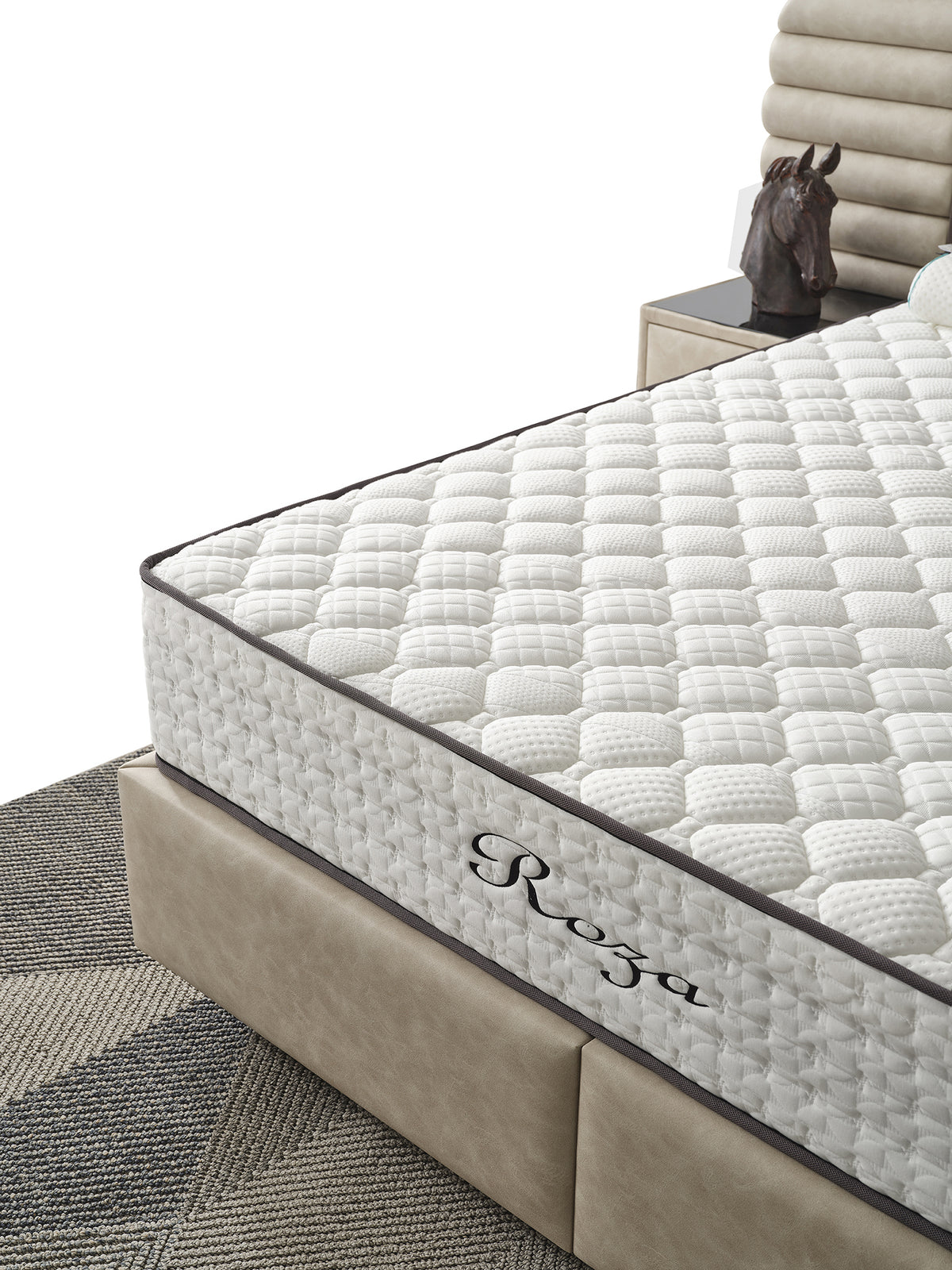 Design Roza Bett, Boxspringbett inkl Matratze